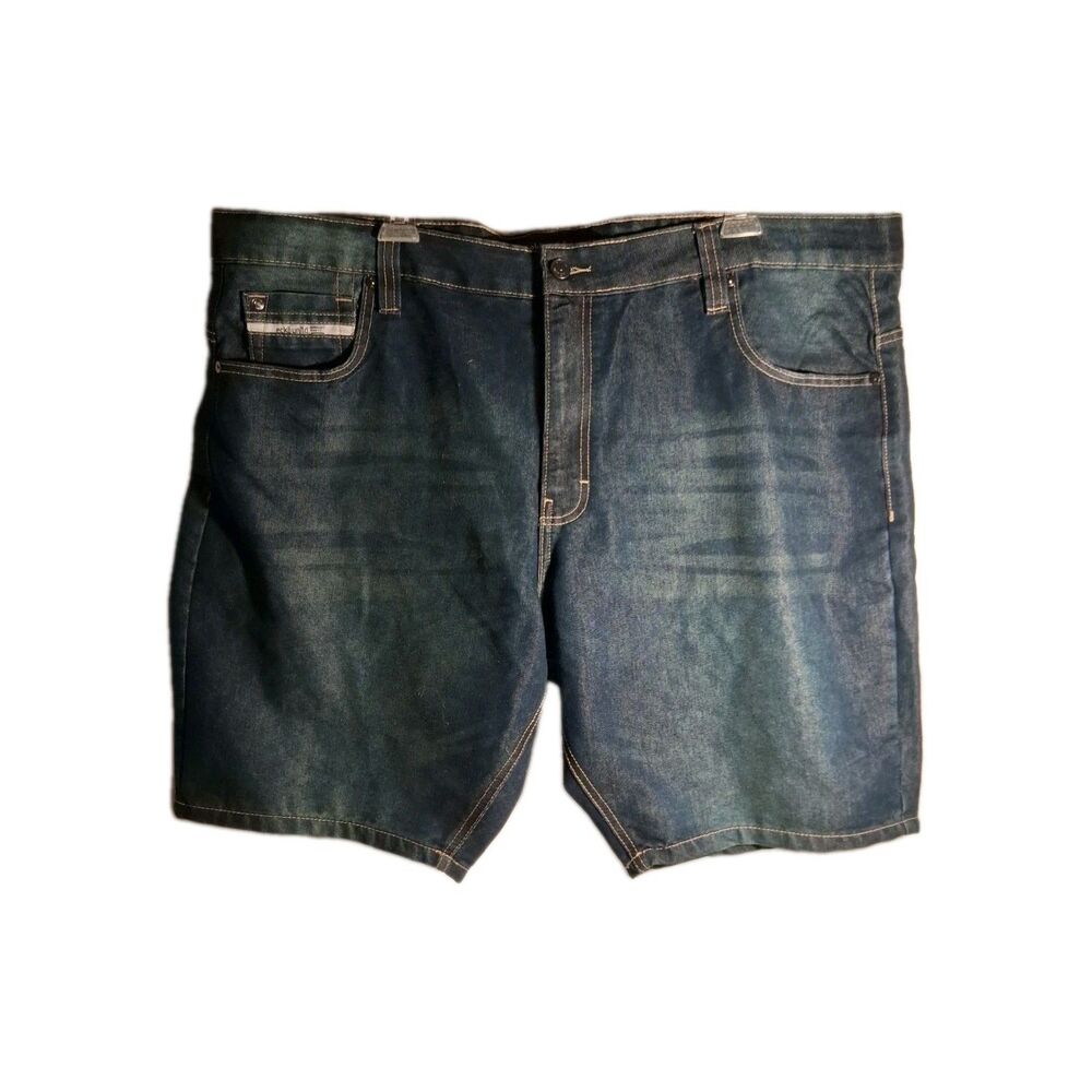 Ecko Unltd. 759 Men's Relaxed Denim Shorts Dark Wash Size W46 Big Tall Bermuda